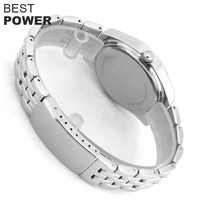 Montre à quartz pour homme en acier inoxydable de luxe, or rose, 40 mm, avec breloque, best-seller