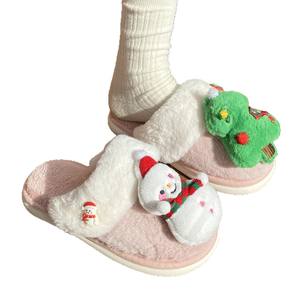 Pantuflas de PVC de Nueva Tendencia, Pantuflas Navideñas, Pantuflas Cálidas, Pantuflas de Felpa, Pantuflas Planas, Pantuflas de Moda de Alta Calidad - Product Image 5