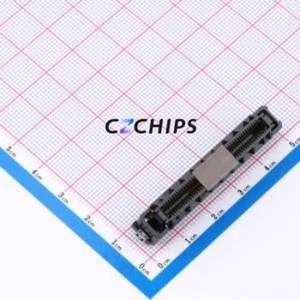 FX27-80S-0.8SV Gold Finger Connector SMD,P=0.8mm Connector 0.8mm 80P Vertical Mount Copper Alloy - Product Image 1