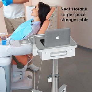 OEM fabbrica diretto di risparmio-spazio Mobile medicale dentale in metallo carrello con Scanner orale vassoio per uso ospedaliero o dentista - Product Image 6
