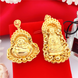 Plaqué Hd0117 Bijoux Collier Or Rempli Guanyin Bouddha Pendentif Pour Hommes Et Femmes - Product Image 4