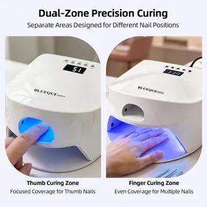 Lampe à ongles UV LED 2-en-1 pour séchage rapide du vernis gel avec capteur automatique, pour manucure complète des doigts et du pouce - Product Image 4