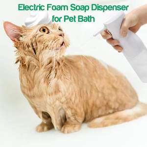 Lavadora de <span class=keywords><strong>perros</strong></span> ABS ecológica portátil moderna, champú en aerosol, máquina de espuma automática <span class=keywords><strong>para</strong></span> espuma de pato y mascotas, aseo de limpieza almacenado - Product Image 5