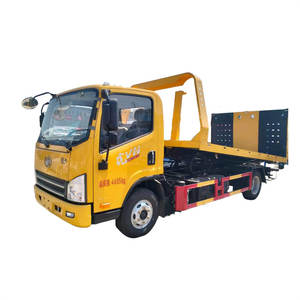 รถยก FAW Tiger 3 ตัน 5 ตัน แบบพื้นเรียบ 4x2 รถยกพ่วงแบบแบนสำหรับขาย - Product Image 1