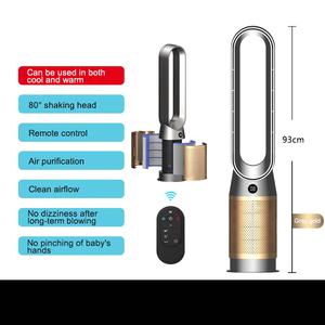 Ventilatore a Torre Senza Pale YenvQee 2026 da <span class=keywords><strong>50</strong></span> Pollici con Telecomando Intelligente e Purificatore d'Aria HEPA Sostituibile - Product Image 2