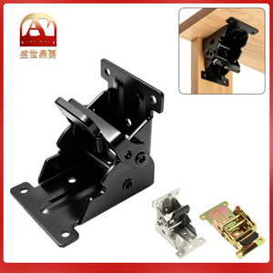 Charnière pliante 2,5 mm en fer zingué autobloquant, support robuste pour meubles, cadre de support pour table et tabouret en bois massif - Product Image 5