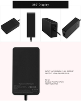 Chargeur secteur 65W compatible avec Microsoft Surface Pro 7, Pro 6, Pro 5, Pro 4, Pro 3, Surface Book, Surface Laptop modèles 1706, 1800, 1625