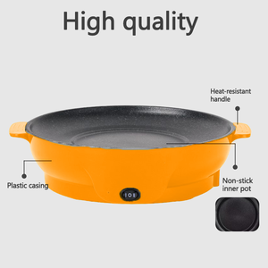 Plancha électrique épaissie et agrandie avec surface antiadhésive et contrôle de la température pour usage domestique 600W - Product Image 3