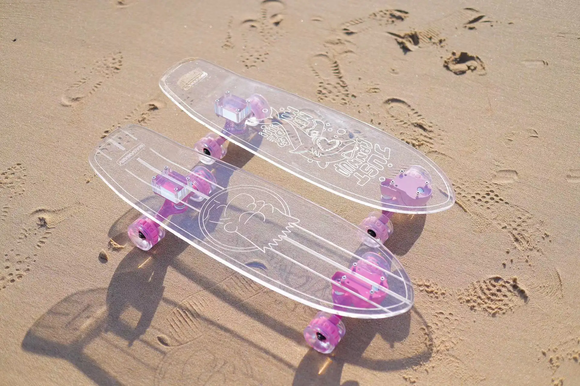 Top Sale Skateboard Professional Custom Komplettes transparentes Acryl-Skateboard