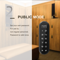Serrure numérique ovale à écran tactile, résistante à l'eau IP66, avec clavier intelligent pour casier de gym, tiroir de bureau, armoire en bois