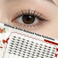 Offre Spéciale – Faux Cils Synthétiques Réutilisables Faits Main, Grand Paquet de 80 Grappes pour une Longue Durée, 10 Rangées Multi-Styles