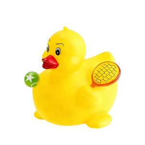 Promo Toy Wholesale Creative Shape Pvc Vinyl Bath for Kids <b>Small</b> Yellow Duck Tennis Plastic Play Water Toys Dolphin Factory - Product Image 1