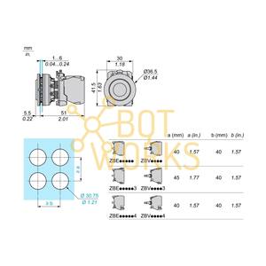 Schneider Electric ZB5FH2 - Nuevo - Product Image 1