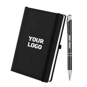High Quality Multiple Colors <b>A5</b> A6 Pu Leather Custom Promotional Business Gift Hardcover Notebook With Logo - Product Image 1