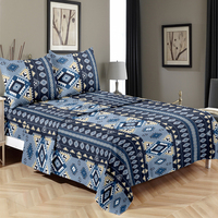 Ensemble de draps plats modernes en microfibre 100% polyester, doux et luxueux, certifié OEKO-TEX, 1800TC, couleurs et logo personnalisables