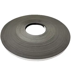 Very Thin Brown Pvc Rubber Magnetic Strip With 3m Adhesive Back