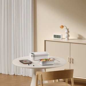 Vente directe usine – Boîte à lunch électrique rechargeable 1L avec contrôle intelligent de la température, écran LCD, sans remplissage d'eau, batterie USB, compatible voiture - Product Image 4