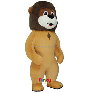 Short Fur Unisex <strong>Adults</strong> Plush Animal Halloween Inflatable <strong>Lion</strong> Mascot <strong>Costumes</strong> Funny Party Outfit - Product Image 3
