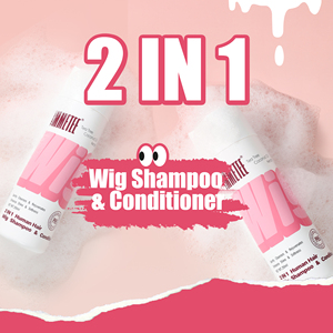 Champú para peluca, Alisador, limpieza antiencrespamiento, champú y acondicionador para peluca de pelo Natural sintético, champú personalizado de etiqueta privada - Product Image 3