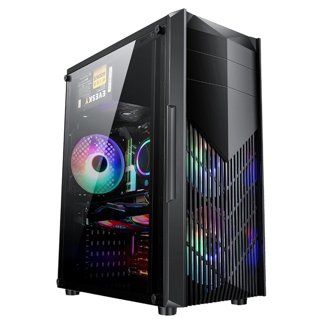 Factory Supplier OEM Pc Parts Computer Cabinet Guangdong RGB Desktop Office PC Case Computer Accessories and Parts ATX Case