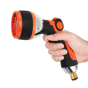 Pistolet à eau de jardin Huabangshi en métal, 10 fonctions de pulvérisation, jets variables pour le lavage de voitures et l'arrosage des plantes - Product Image 2