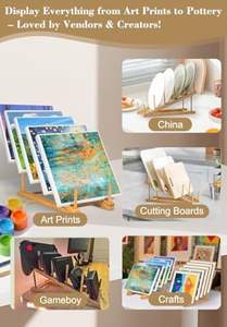 Égouttoir à vaisselle en bambou à 5 niveaux - Écologique et durable, support de cuisine moderne pour l'affichage et l'organisation - Product Image 2