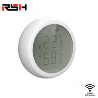 Mini sonde de température et d'humidité Tuya, compteur intelligent pour la maison, affichage LCD mural, Wifi, Zigbee, thermomètre, hygromètre, capteur