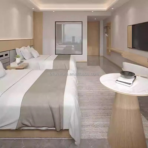 Cost-effective Modern Hotel Bedroom Sets King Size Wood <b>Twin</b> <b>Bed</b> <b>Frame</b> With Headboard Nightstands TV Cabinet Side Table & Wardre - Product Image 1