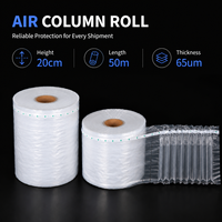 Rouleau de film gonflable antichoc à colonnes d'air, taille personnalisée, fournisseur en gros, pour emballage de protection et amortissement