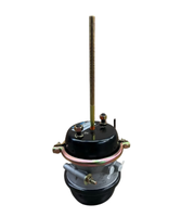 Long-Stroke Air Brake Chamber 3" Max Travel, Standard Push Rod Threading, 5/8"-11 UNC Studs for Tandem Axle Applications