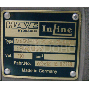 ปั๊มไฮดรอลิกแบบลูกสูบแกนหมุนปรับได้ Hawe V60N-110 ขนาด 110 ซีซี แบบวงจรเปิด พร้อมระบบตรวจจับโหลด LSP V60N รุ่น RDYN-1-0-03/LSP-2 - Product Image 5