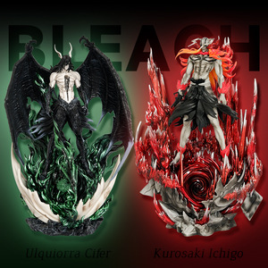 Candeggina Anime piccolo corvo modello giocattolo furioso testa di toro Ichigo Kurosaki ala nera figurina di plastica decorazione per la casa all'ingrosso - Product Image 3