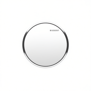 Bouton poussoir pour toilettes Sigma 10, blanc avec bords chromés - Product Image 3