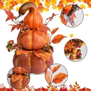 Foam Pumpkin Artificial Flower Bonsai Tabletop Ornament for Living Room Bar Shop Interior Halloween Christmas Scene Decoration - Product Image 5