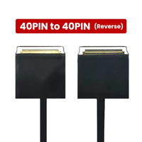 Kabel Layar EDP Koaksial 40-pin ke 30-pin dengan Jaket PVC dan Konduktor Tembaga untuk Layar LCD 4K hingga 1080P 2K 4-lane ke 2-lane