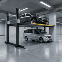 Pont élévateur de stationnement à deux colonnes 2,3 à 3,2 tonnes, élévateur de voiture en acier galvanisé, équipement de stationnement vertical pour garage