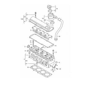 Junta de tapa de válvulas 06B103483G para Polo BWH, BWG, BJH, BRY, BCD 2002-2009, juntas del sistema de motor Audi - Product Image 2