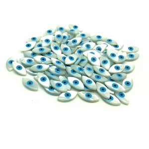 Concha de perlas de <span class=keywords><strong>la</strong></span> <span class=keywords><strong>madre</strong></span> de los ojos del diablo, piedras preciosas naturales, ojo turco - Product Image 1