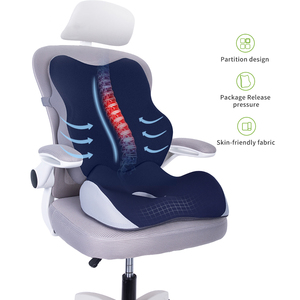 <span class=keywords><strong>Coussin</strong></span> de siège et oreiller de soutien lombaire 2-en-1 en mousse à mémoire de forme, orthopédique, pour soulagement de la pression du coccyx, en maille respirante - Vente en gros - Product Image 6