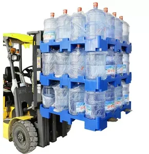 Trasporto pesante del serbatoio della bottiglia di acqua 5 galloni 4 vie impilando Pallet di plastica