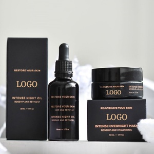 Empty 30 ml 1 oz Custom Black Skincare Oil <b>Bottle</b> 20ml 30ml 50ml Cylinder Luxury Cosmetic Hair Serum Glass Dropper <b>Bottle</b> - Product Image 6