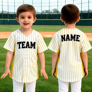 Uniforme de baseball pour jeunes OEM, entièrement boutonné, personnalisé avec broderie sublimée, chemises de baseball pour enfants pour l'entraînement, les matchs et les tournois - Product Image 2