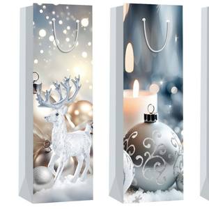 Atacado Único Vinho Garrafa Sacos De Presente Sacos De Presente De Vinho Baratos Personalizados Sacos De Papel De Vinho - Product Image 1