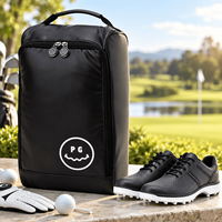 Sac à chaussures de golf coréen en PU durable, sac de rangement portable écologique, sacs à chaussures de sport respirants personnalisés
