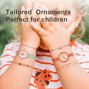 Relojes y Pulseras Infantiles Lavables con Diseño de Tatuajes Mideer MD4101 4102, Resistentes al Agua, con Pegatinas Educativas de Dibujos Animados - Product Image 2