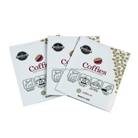 Sachets d'emballage pour thé et café avec logo personnalisé, mini sachets de thé à trois côtés scellés, sachet en papier avec encoche de déchirure, 8x8 cm