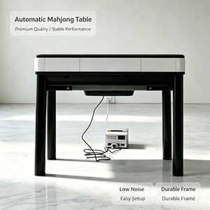 Modern Fully Automatic Mahjong Table 2 in 1 Dining Game Silent Machine for Home 4 Players JS001 JS001 - Product Image 6