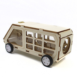Kit de Modelo de Cabina de Reparación de Ingeniería en Madera DSQ para Niños, Juguete Educativo de Ciencia, 7-9 Años, Ensamblaje Manual - Product Image 1