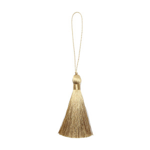 Cinta decorativa de 7 cm multicolor de seda helada con diseño de espiga vertical, resistente a las arrugas, para colgar, 100% poliéster, con borla alta - Product Image 5