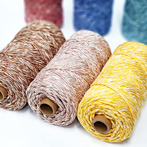 Cordones de macramé Cordón de algodón de 4mm Cuerda de giro simple <span class=keywords><strong>Makramee</strong></span> de 3mm - Product Image 3